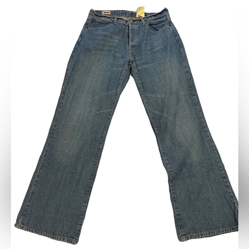 VINTAGE Abercrombie Jeans Mens 34 X 32 Blue Bootcut Flare 1892 Denim USA Made